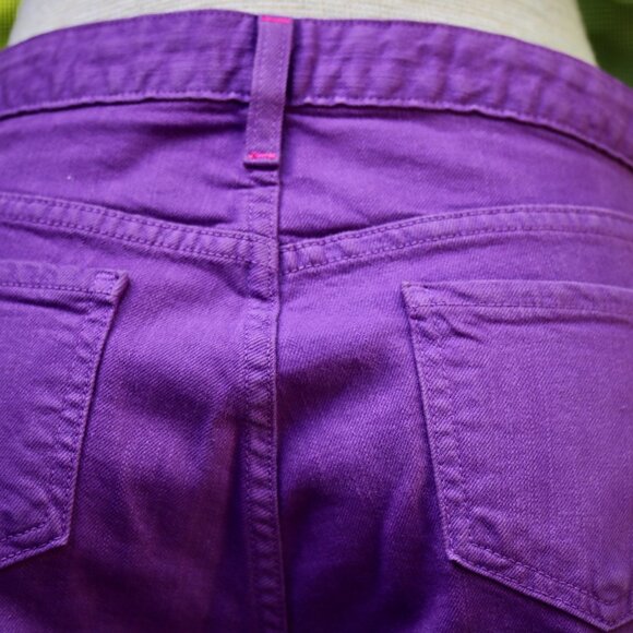 KATE SPADE New York Jeans 29 BROOME STREET PURPLE violet SKINNY Ankle denim pant - Picture 3 of 15